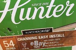 Hunter Ceiling Fan 54 Channing #53366 With Light Kit Barnwood Easy Install #13