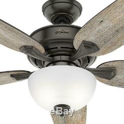 Hunter Ceiling Fan LED Light Kit Remote Indoor Easy Install Noble Bronze 54 Inch