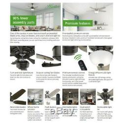 Hunter Ceiling Fan LED Light Kit Remote Indoor Easy Install Noble Bronze 54 Inch