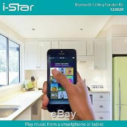 I-Star Ceiling Bluetooth Speakers Complete Kit Easy To Install Ceiling Spea