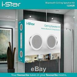 I-Star Ceiling Bluetooth Speakers Complete Kit Easy To Install Ceiling Speaker
