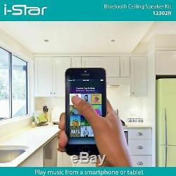 I-Star Wireless Bluetooth Ceiling Speakers Complete Kit Easy to Install