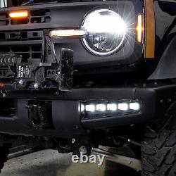 IAG I-Line 5 Lamp Indicator Light Kit for Modular Bumper fits Ford Bronco 21-23+
