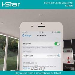 IStar Ceiling Bluetooth Speakers Complete Kit Easy To Install Fit in