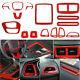 Inner Set Central Decor Cover Trim Kit For Dodge Challenger 15+ Red Accessories