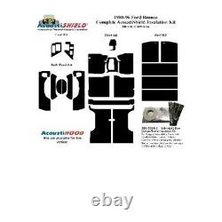Insulation Sound Deadener Kit for 1980-1996 Ford Bronco Acoustishield Complete
