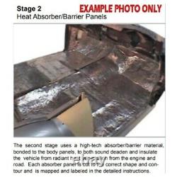 Insulation Sound Deadener Kit for 69 Chevy Camaro Coupe AcoustiShield Floor Kit