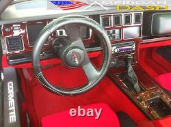 Interior Burl Wood Dash Trim Kit Set For Chevrolet Corvette C-4 C4 1984 84 1985
