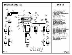 Interior Carbon Fiber Dash Trim Kit Overlay for Scion xB 2008-2015