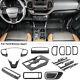 Interior Center Console Cover Trim Kit For Ford Bronco Sport 2021+ Carbon Fiber