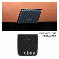 Interior Decoration Cover Trim Full Kit For Chevy Silverado GMC Sierra 14-17 12X