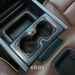 Interior Decoration Cover Trim Kit For Chevy Silverado GMC Sierra 14-17 Carbon F