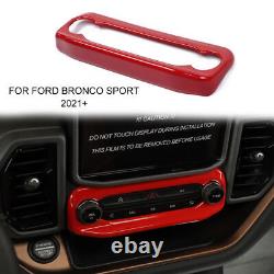 Interior Decoration Trim Cover Kit For Ford Bronco Sport 2021+ Red Accessories