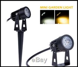 LED Garden Spike Light Kit 12v 3w Easy Install All Quantities Numbers Low Voltag