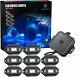 Mictuning C1 8 Pods Rgbw Led Rock Light Underglow Neon Light Kit Music Bluetooth