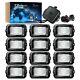 Mictuning C2 Rgbw Led Rock Lights 12 Pods Offroad Underglow Truck Neon Light Kit