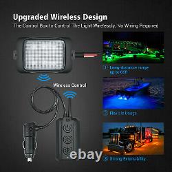 MICTUNING Exclusive C3 RGBW LED Rock Light Wireless 8Pod Underglow Neon Kit Wire