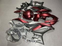 Matte Red Silver Fairing Kit for Yamaha YZF R3 R25 2019 2020 2021 2022 ABS Body