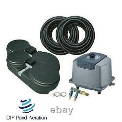 NEW 2 acre 60' Large POND aerator system with 4 Diffusers/ Sink tube/Complete KIT