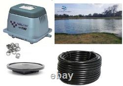 NEW Hiblow Small Fish Pond / Septic Aeration Kits up to 24,000 GAL or 1/2 acre