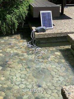 NEW Solar Fish Tank / Small Pond Aeration KIT for 3,000+ Gallons with Solar Panel