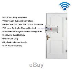 No Cable No Need Drilling Easy To Install Wireless Anti-vandal Lock Kit & Keypad