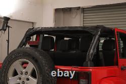 PU Leather Roll Bar Cover Full Padding Kit For 2011-2018 Jeep Wrangler JK 4Door