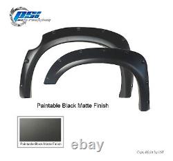 Paintable Pocket Bolt Fender Flares Fits Toyota Tundra 2007-2013 Front Long