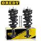 Pair Front Struts & Coil Spring Assembly For 2014-2018 Silverado Sierra 1500 Rwd