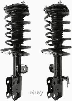Pair Front Struts with Coil Spring Assembly for 2010 2015 Toyota Prius