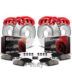 Power Stop Brake Kit For Chevy Avalanche 2008-2013 Front & Rear with Calipers