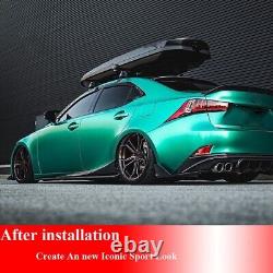 REAL CARBON FIBER Side Skirt Lip For Lexus is200 IS250 IS300 IS350 F Sport 13-20