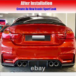 REAL CARBON Rear Bumper Diffuser Spoiler Bodykit Fit for BMW F80 M3 F82 M4 15-19