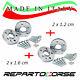 Repartocorse Wheel Spacers Kit (2 X 12mm + 2 X 16mm) For Fiat 500 / 595 Abarth