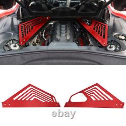Radiator Grille Mesh Grille Grill Kit + Engine Covers For Corvette C8 20-21-2023