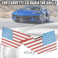 Radiator Grille Mesh Grille Grill Kit + Engine Covers For Corvette C8 20-21-2023