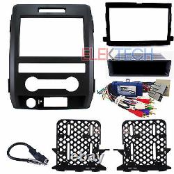 Radio Replacement Interface & Dash Mount Kit 1 & 2-DIN withAntenna for Ford F-150