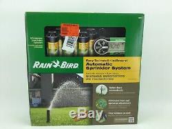 Rain Bird Automatic Underground Yard Lawn Sprinkler System Kit Easy Installation