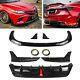 Rear Diffuser + Front Spoiler Kit For Toyota Camry 18-2022 Se Xse Yofer Style Fl