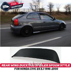 Rear Wing Ducktail Lip Spoiler For Honda Civic EK EJ 96-00 Spoon Style Body Kit