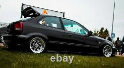 Rear Wing Roof Spoiler For Honda Civic EK EJ 1996-2000 Seeker V2 Style Body Kit