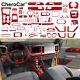 Red Car Interior Dash Door Decor Trim Full Cover Kit For 2021+ Ford Bronco 4door