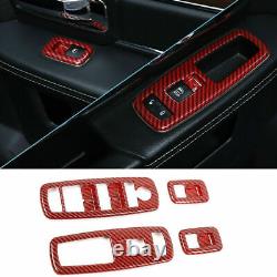 Red Carbon Interior Full Set Panel Cover Trim Kits For Dodge Durango 14-20 28PCS