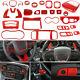 Red Full Kit Interior Decoration Cover Trim Accessories For Dodge Charger 2015+