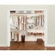 Rubbermaid Fasttrack 6-10-ft Closet Kit White Easy Installation Shelves Rods New