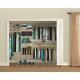Rubbermaid Kit Flexible Closet System White Wire Adjustable Easy Installation