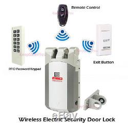Security Door Easy Installing 433MHz Wireless Smart Door Lock Access Control Kit