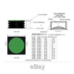 Septic Tank Riser Kit Easy Installation Plastic Adapter Ring Durable Easy Mainte