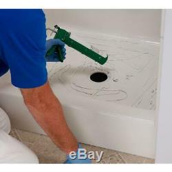 Shower Floor Repair Inlay Kit Strong Easy installation White 24 in. X 24 in