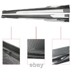 Side Skirts For 2011-2020 Chrysler 300 Extension Panel Body Kit Carbon Style